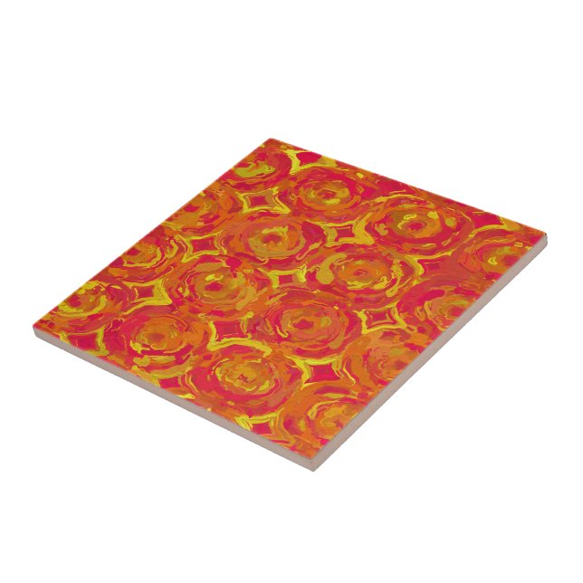Red and Yellow Tile (Side)