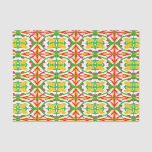 Red and Yellow Tissue Paper (Front)