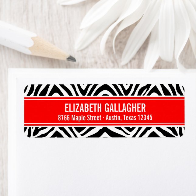 Red and Zebra Print (Insitu)