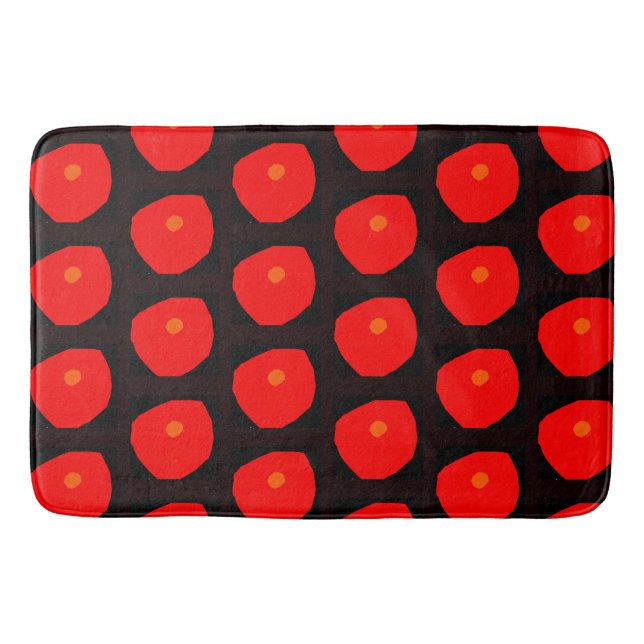 Red anemones Bath Mat (Front)