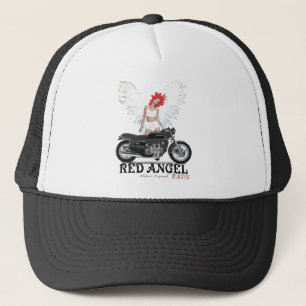 Red Angel Cafe Racer Motor Legend Trucker Hat