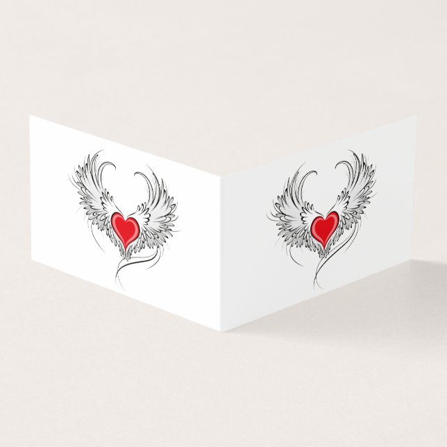 Red Angel Heart with wings (Outside)