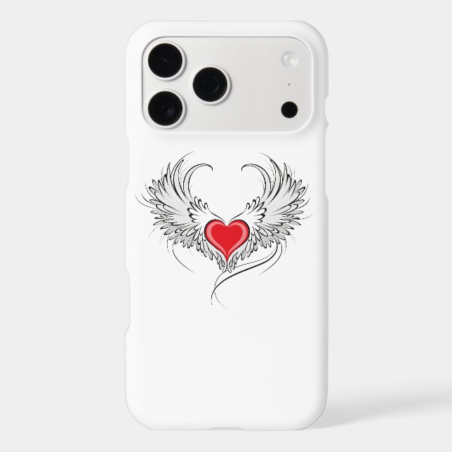 Red Angel Heart with wings (Back)