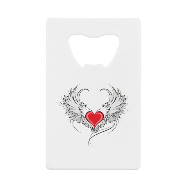 Red Angel Heart with wings (Front)