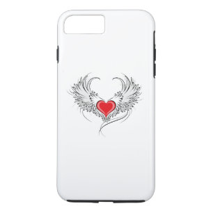 Red Angel Heart with wings iPhone 8 Plus/7 Plus Case