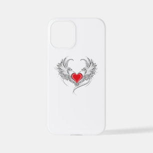 Red Angel Heart with wings iPhone 12 Mini Case