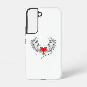 Red Angel Heart with wings Samsung Galaxy Case