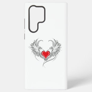 Red Angel Heart with wings Samsung Galaxy Case