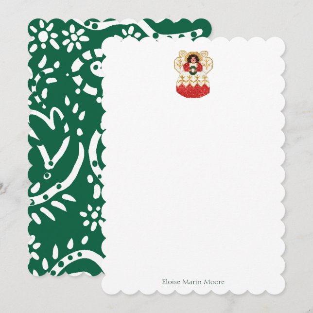 Red Angel note card (Front/Back)