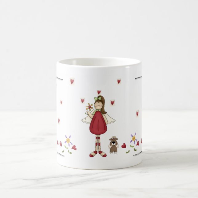 Red Angel of Love Coffee Mug (Center)