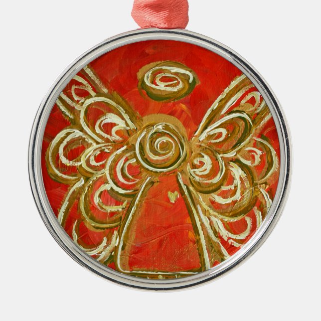 Red Angel Ornament (Front)
