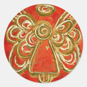 Red Angel Stickers