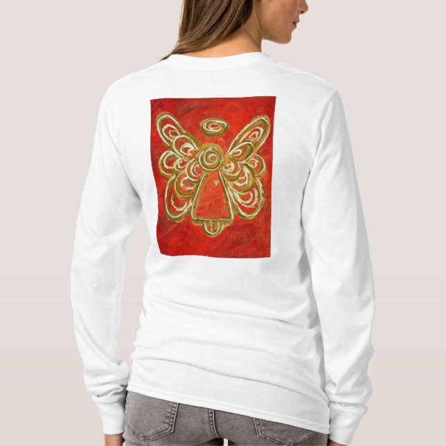 Red Angel T-shirt (Image on Back) (Back)