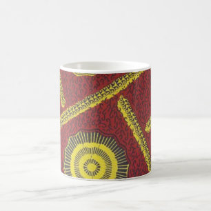 Red Ankara Mug