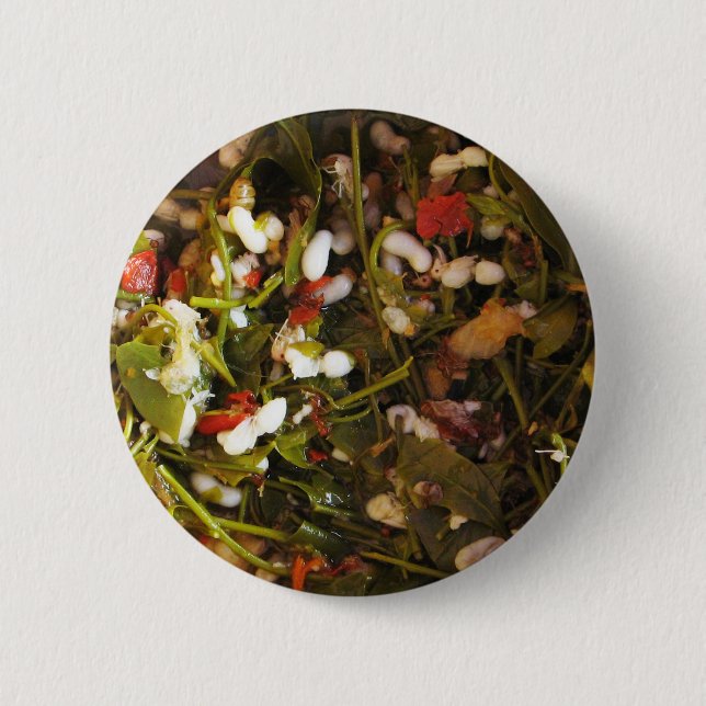 Red Ant Egg Salad ... Thai Street Food 6 Cm Round Badge (Front)