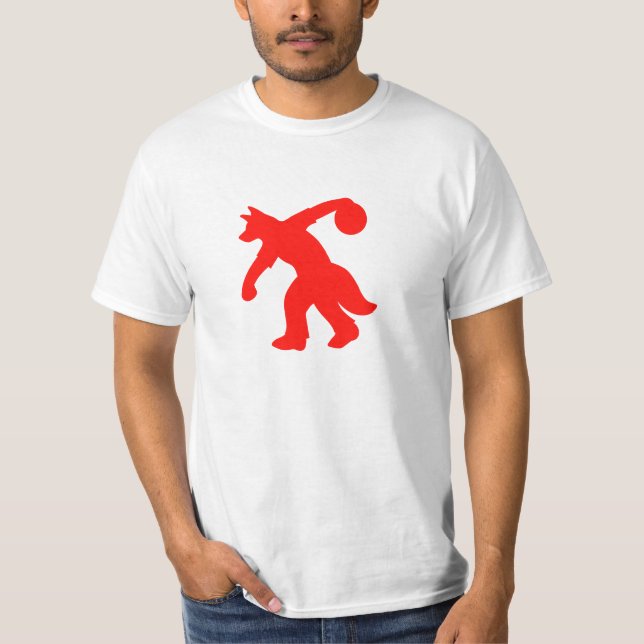 Red Anthropomorphic Canine Bowling Shirt 0001 (Front)