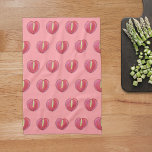 Red Anthurium Flower Seamless Pattern on Tea Towel<br><div class="desc">Seamless pattern of red Anthurium flower on kitchen towel. Floral design kitchen towel for lovers of flowers or nature.</div>