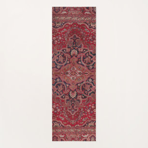 Red Antique Carpet Yoga Mat