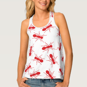 Red ants, ant nest. Halloween party Tank Top