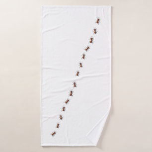 Red Ants Crawling In Your Home Bath Towel