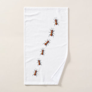 Red Ants Crawling In Your Home Hand Towel