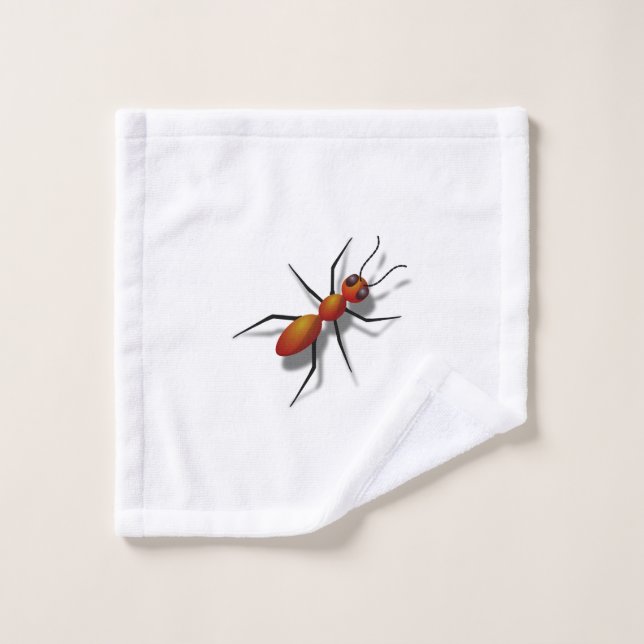 Red Ants Crawling In Your Home Wash Cloth (Wash Cloth)