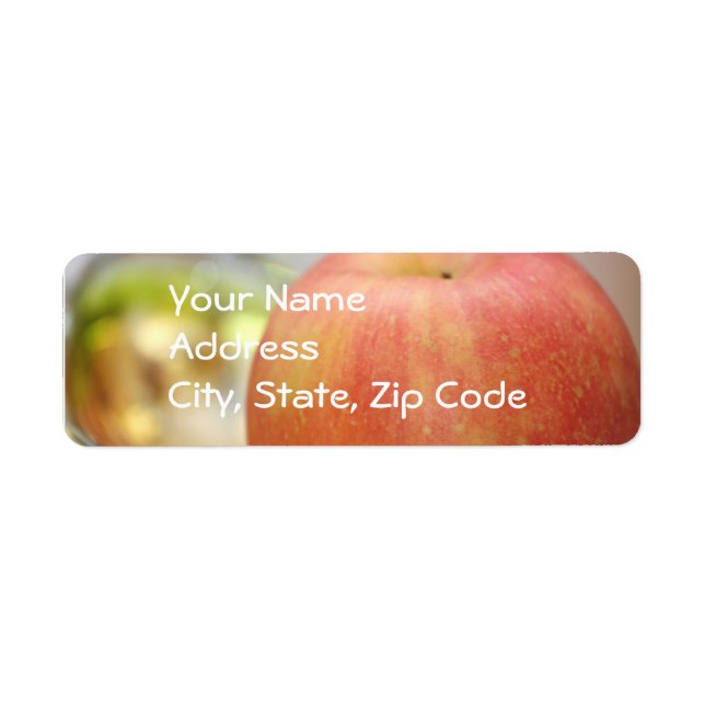 Red Apple Address Labels (Front)