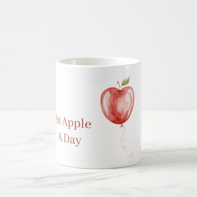 Red Apple Balloon Coffee Mug (Center)