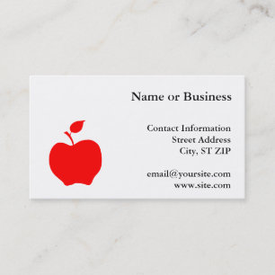 Red Apple Business Card