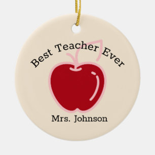Red Apple Ceramic Tree Decoration