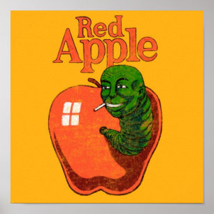 red apple cigarettes Brand from Tarantinos movies Poster