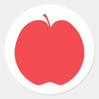 Red Apple. Classic Round Sticker