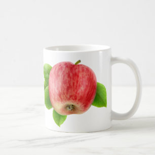 Red apple coffee mug