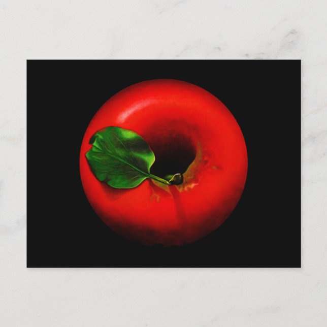 Red Apple Design Postcard (Front)