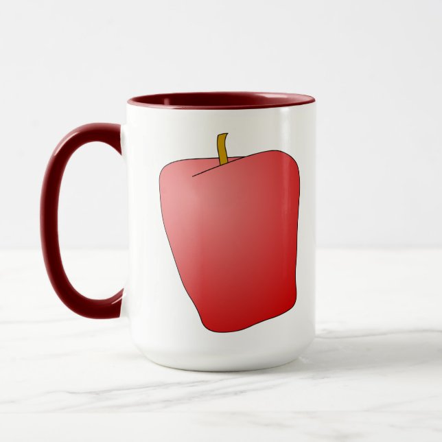  Red Apple Fruit Mug (Left)