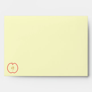 Red Apple Half. Envelopes