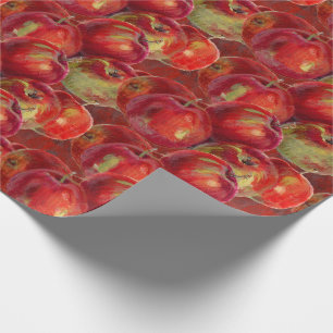 Red Apple Harvest Wrapping Paper