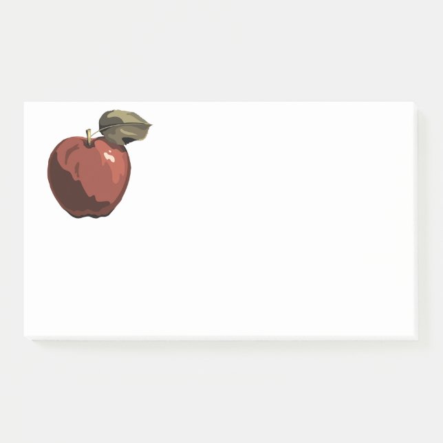 Red  apple illustration post-it notes (Front)