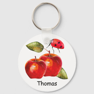 Red Apple Key Ring