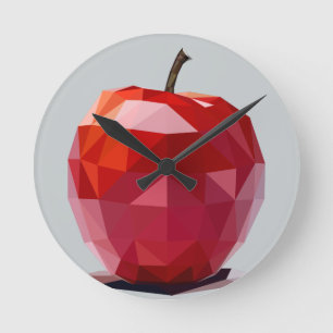 Red Apple Kitchen Wall Clock
