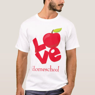 Red Apple Love Homeschool T-Shirt