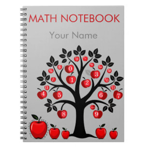 Red Apple Math Tree Notebook