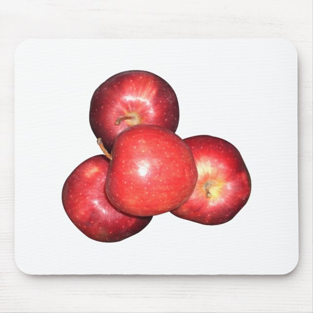 Red Apple Mouse Mat (Front)