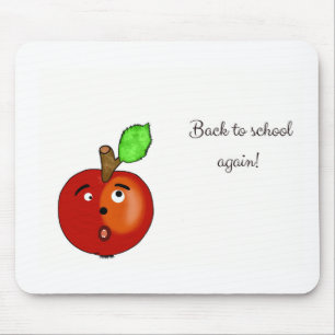 Red apple mouse mat