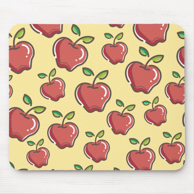 Red Apple Mouse Mat (Front)
