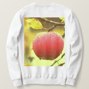 "Red Apple on Tree" Cute Photo. Buy Now Sweatshirt