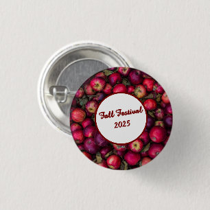 Red Apple Party Customisable 3 Cm Round Badge