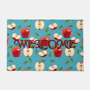 Red Apple Pattern Doormat
