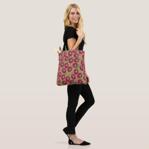 Red Apple Pattern Teacher Tote Bag