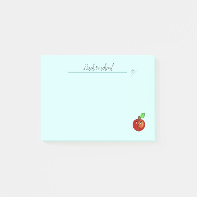 Red apple post-it notes (Front)